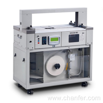 online banding machine with conveyor roller